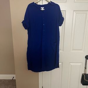 Midi button down dress